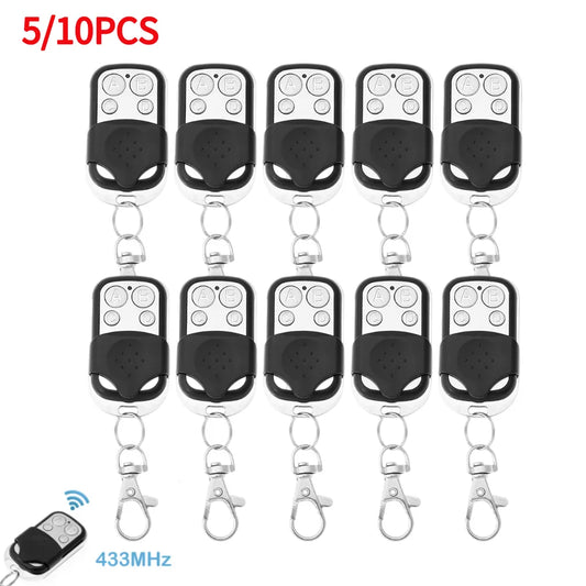 5/10pcs 433MHz Smart Copy Duplicator Remote Control 4 Button Electric Garage Door Gate Remote Cloning 433.92 MHz Transmitter