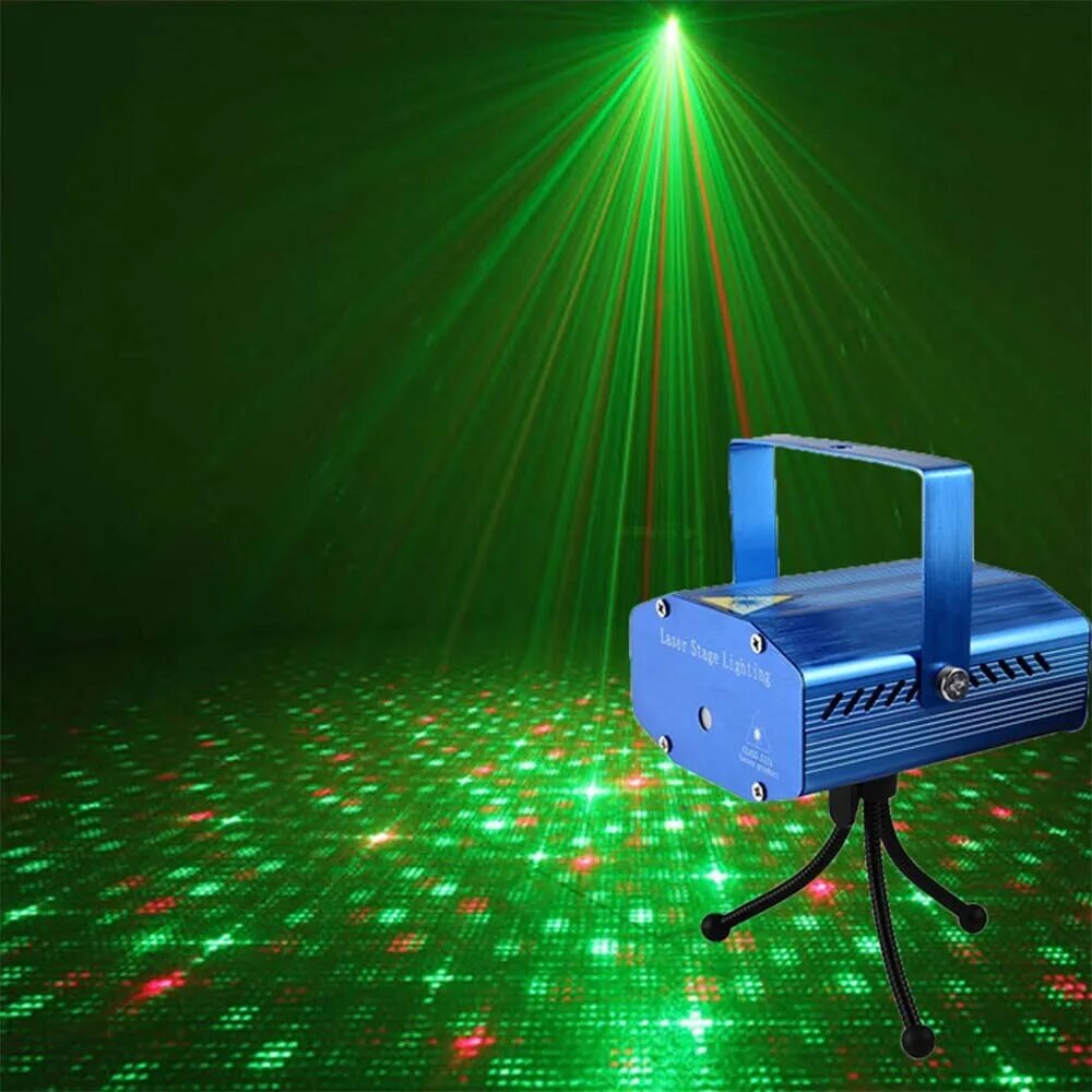 Lumière de scène LED Portable avec télécommande, DJ KTV, lampe Disco, projecteur, lumières Laser, Flash pour fête de noël, Bar de mariage