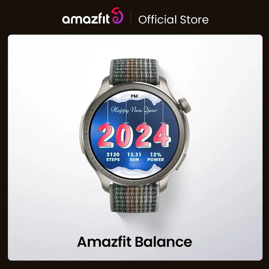 [NFC EURO] Amazfit Balance Smart Watch AI Fitness Coach Dual-Band GPS 14-Day Battery Alexa Built-in Bluetooth Calls Smart Watch