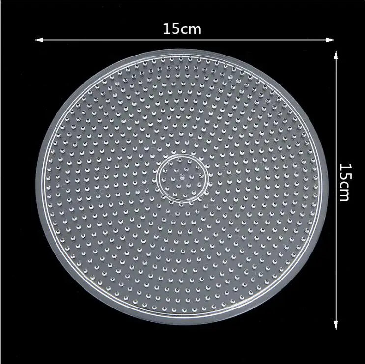 Yant Jouet 5mm Hama perles panneau perforé Transparent modèle conseil circulaire carré outil bricolage Figure matériel conseil Perler perles