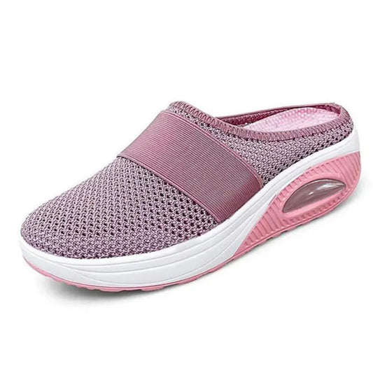 Zapatillas de cuña para mujer, zapatillas Premium, Vintage, antideslizantes, informales, con plataforma, zapatos Retro, sandalias ortopédicas para diabéticos de talla grande