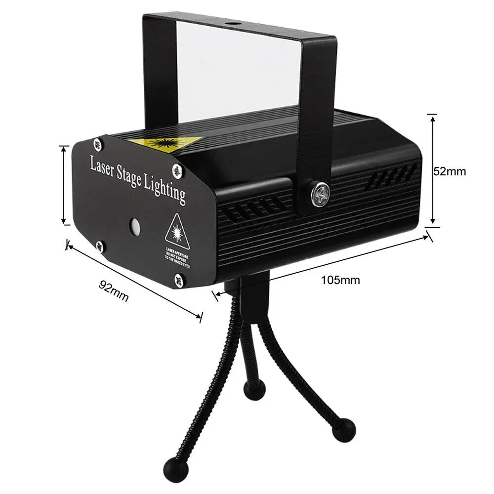 Lumière de scène LED Portable avec télécommande, DJ KTV, lampe Disco, projecteur, lumières Laser, Flash pour fête de noël, Bar de mariage