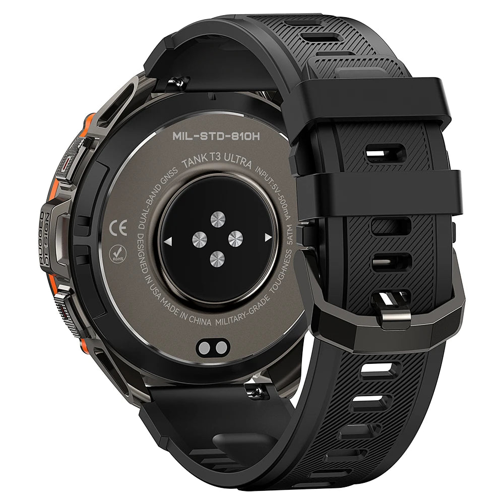 KOSPET TANK T3 – montre connectée Ultra intelligente pour hommes et femmes, GPS, 470mAh, électronique, Fitness, AMOLED, AOD, Bluetooth, originale