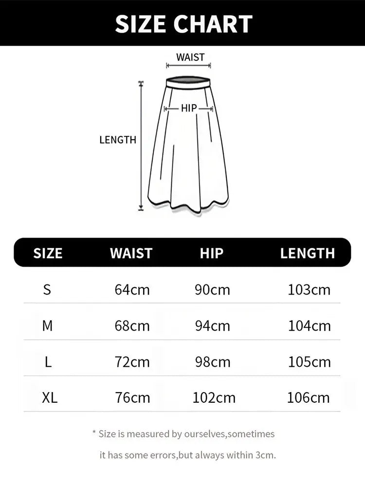 Women's Black Elegant Satin Fashion Slim Skirts Four Seasons Casual High Waist Club Office Maxi Skirt