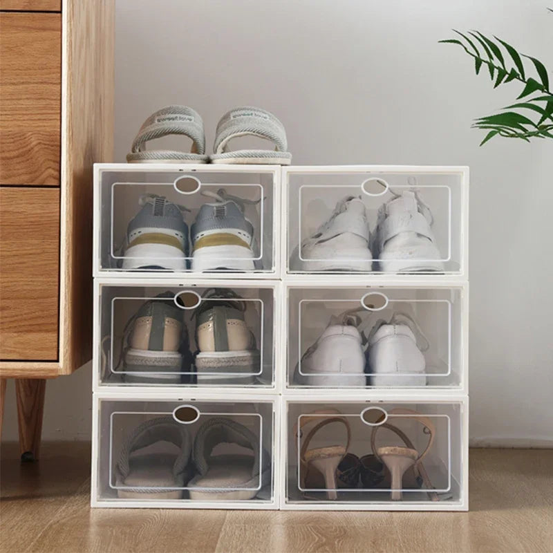 1p boîtes à chaussures organisateur empilables