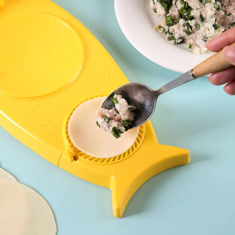 2 In 1 Manual Dumpling Maker Kitchen Household Wrapper Modeling Ravioli Machine Dumpling Mold Dough Device Kitchen Tool Gadgets