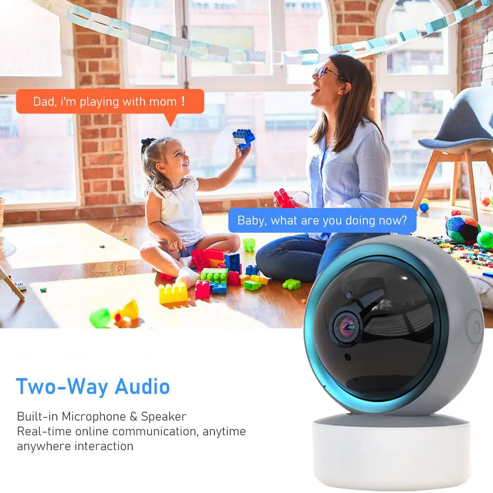 Tuya WIFI PTZ caméra 1080P HD intérieur bébé moniteur maison intelligente sans fil Vision nocturne P2P sécurité vidéo Surveillance caméras IP