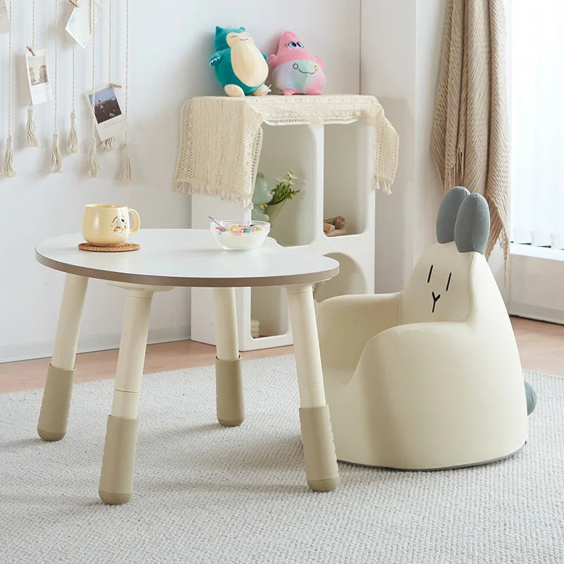 Sofá para niños con dibujos animados, sofá para niños perezosos, silla de cuero impermeable para niños pequeños, sofá cama cómodo y extraíble lavable para bebé