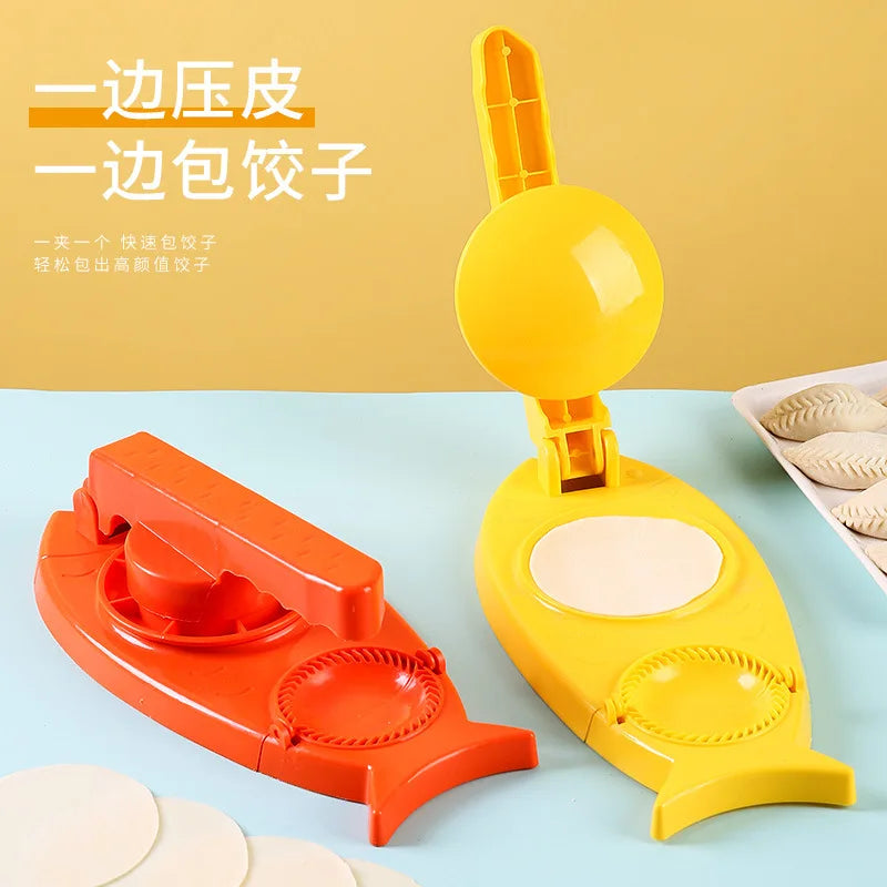 2 In 1 Manual Dumpling Maker Kitchen Household Wrapper Modeling Ravioli Machine Dumpling Mold Dough Device Kitchen Tool Gadgets