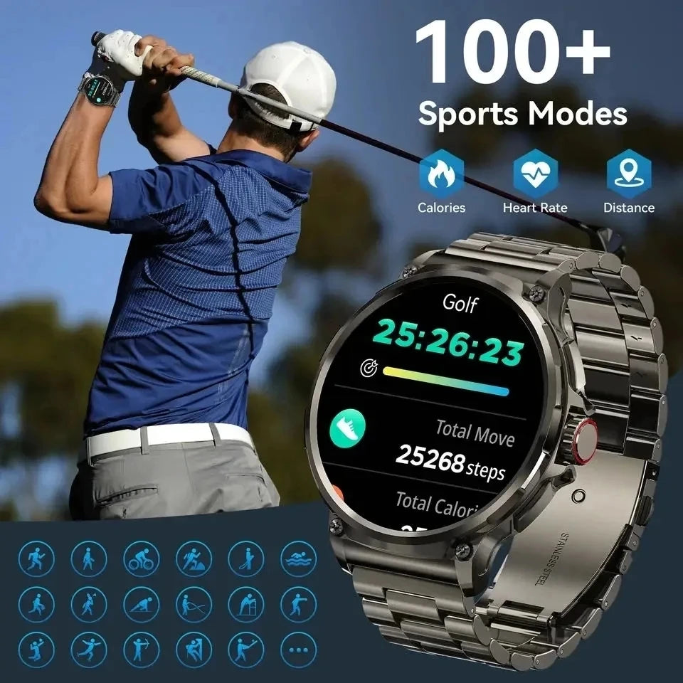 2024 Nouvelle montre intelligente Ultra HD de 1,85 pouces, suivi GPS, appel Bluetooth HD ; Grande batterie 710 Mah, 400 + cadran, adaptée à Huawei Xiaomi