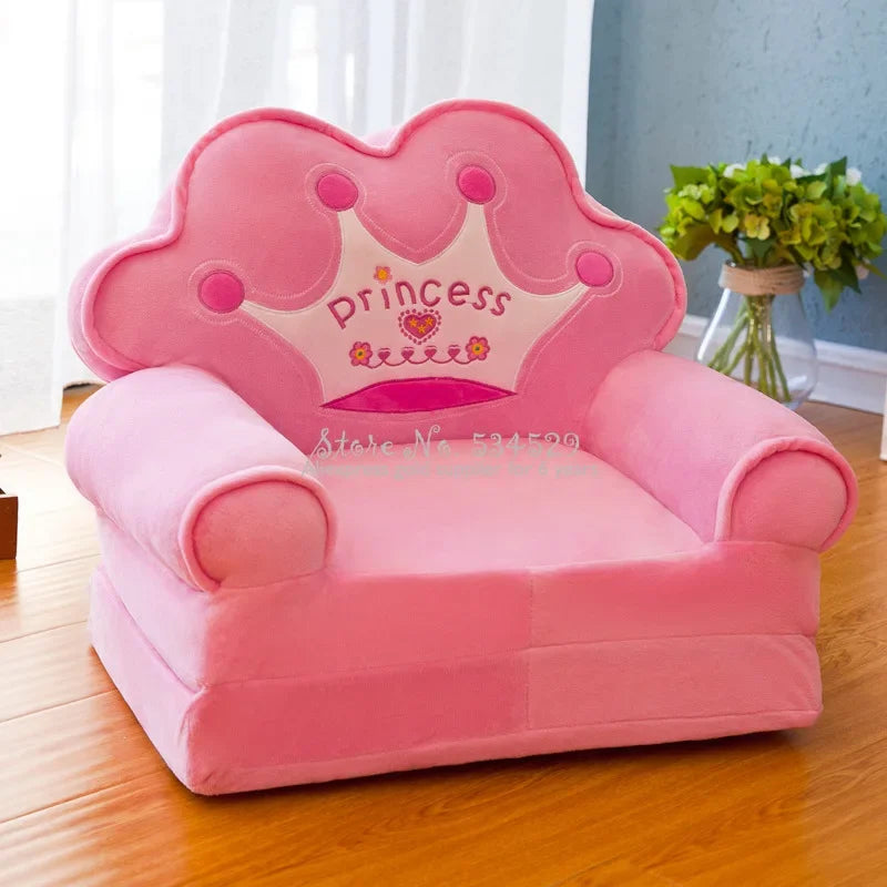 Disassembled Washed Kids Sofa Fashion Children Folding Cartoon Cute Baby Mini Sofas Kindergarten Babies Seat