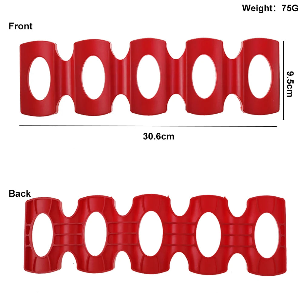 1 support en silicone pour canette de bière, support de rangement pour bouteille de boisson, cuisine, bar, garde-manger, organisateur pour empiler les outils, gadgets, tapis d'organisation