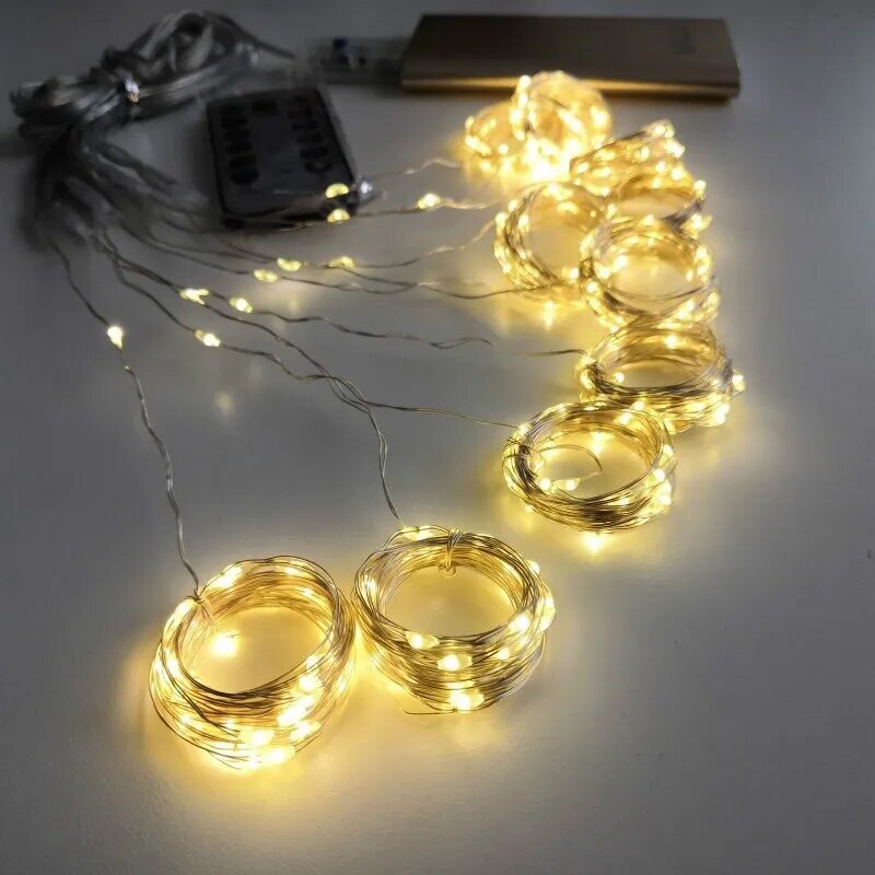 Curtain Light Copper Wire Light Bedroom Star Atmosphere Light USB