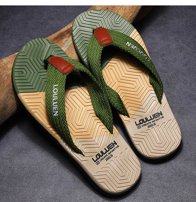 High Quality Brand Men Flip Flops Summer Beach Flip Flops Men Fashion Breathable Casual Men Beach Slippers Summer Outdoor