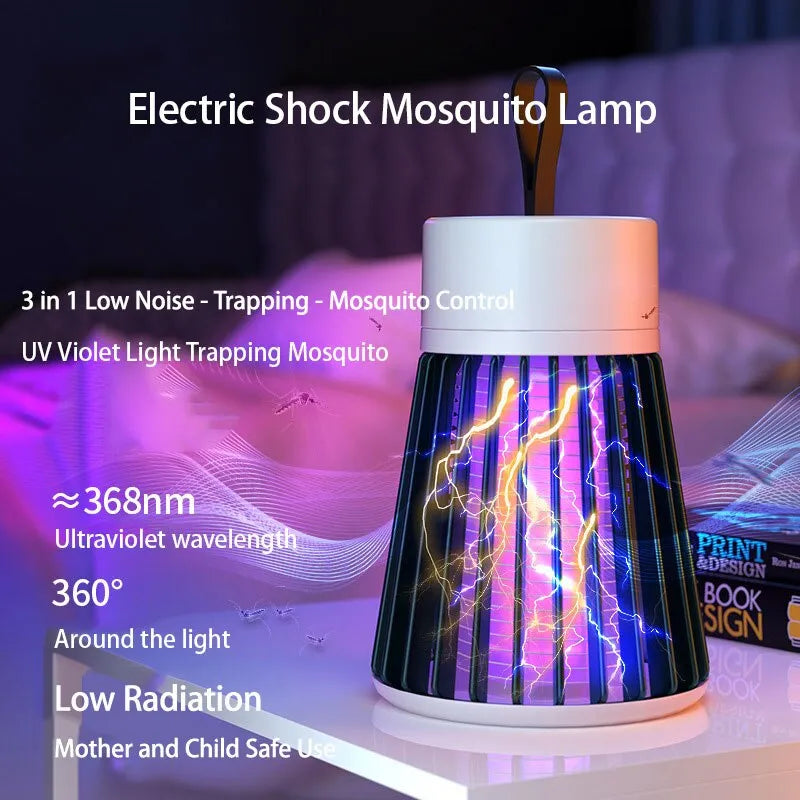 Lampe anti-moustique à choc électrique, lumière UV, piège à moustiques, éclairage de Camping en plein air, Recharge USB, lumières anti-moustiques