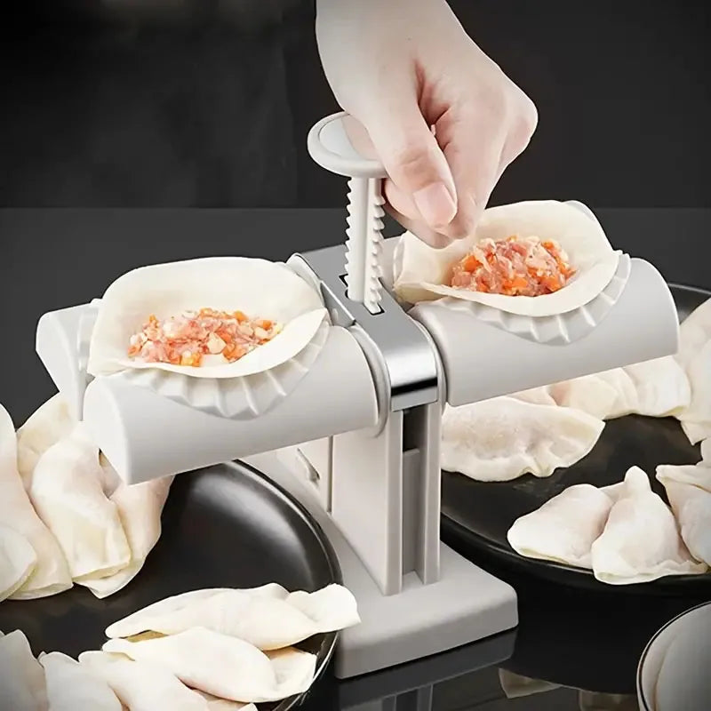 Double Head Automatic Dumpling Maker Dumpling Press Machine Mold Maker Tools Household Wrapper Baking Pastry Kitchen Gadgets