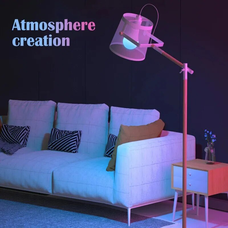 Ampoule LED RGB multicolore, 16 couleurs, Base E27, 220V, éclairage domestique, variable, 24 touches, télécommande, lumière néon d'ambiance