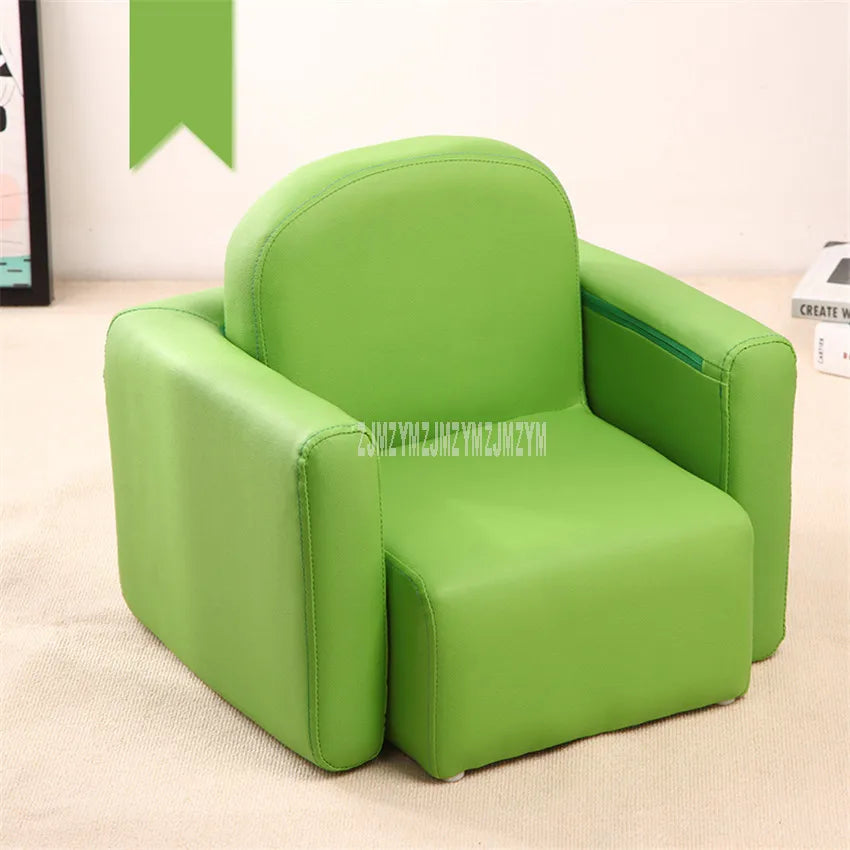 Cute Baby Kids Lazy Sofa Sponge Filler Solid Wood Frame Soft Seat Chair Handrail Separable As Desk Children Baby Sofa Chair