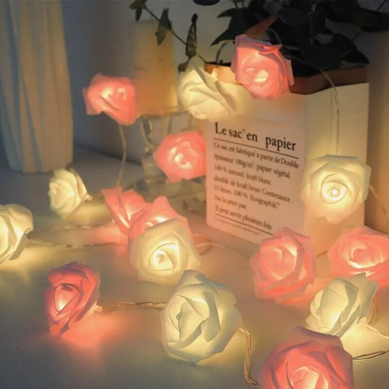 LED Light String Rose Simulation