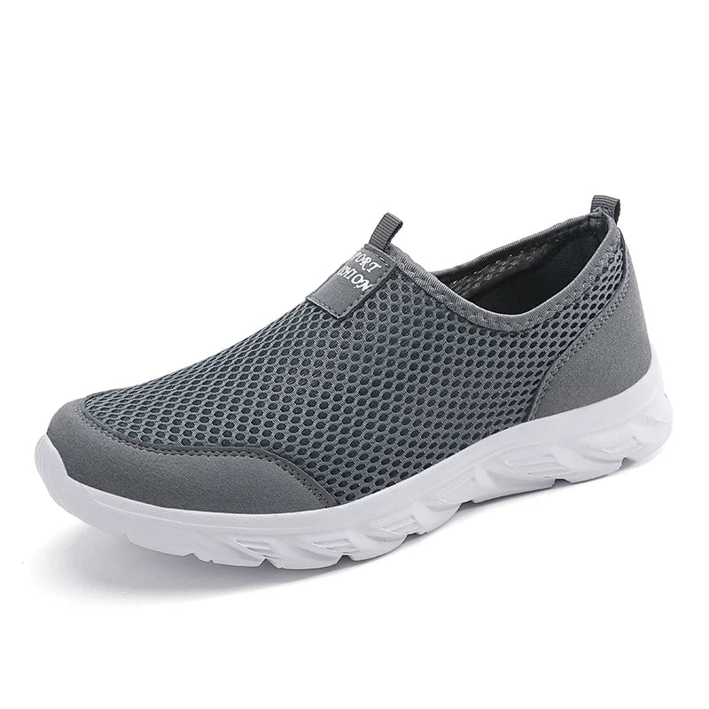 2023 zapatos informales ligeros para hombre, zapatillas informales transpirables antideslizantes para hombre, zapatos planos para caminar al aire libre, talla 39-47