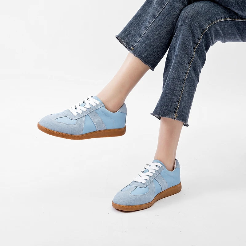 AIYUQI – baskets en cuir véritable pour femmes, chaussures d'entraînement morales décontractées, plates, nouvelle collection printemps 2024