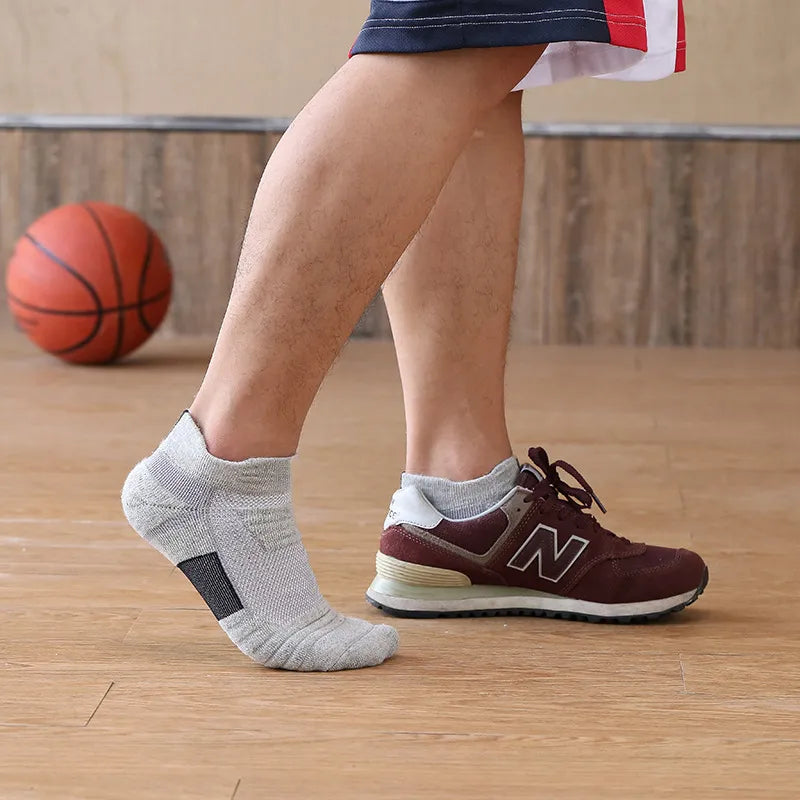 Chaussettes de Football antidérapantes pour hommes et femmes, chaussettes en coton, Tube court et Long, chaussettes de Sport, de basket-ball, respirantes et déodorantes, 39-45