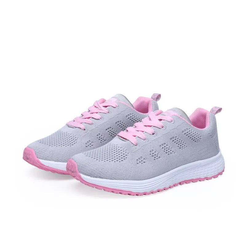 Women's Casual Flats Air Mesh Breathable Trainers Ladies Shoes Female Sneakers Women Basket Tenis Feminino