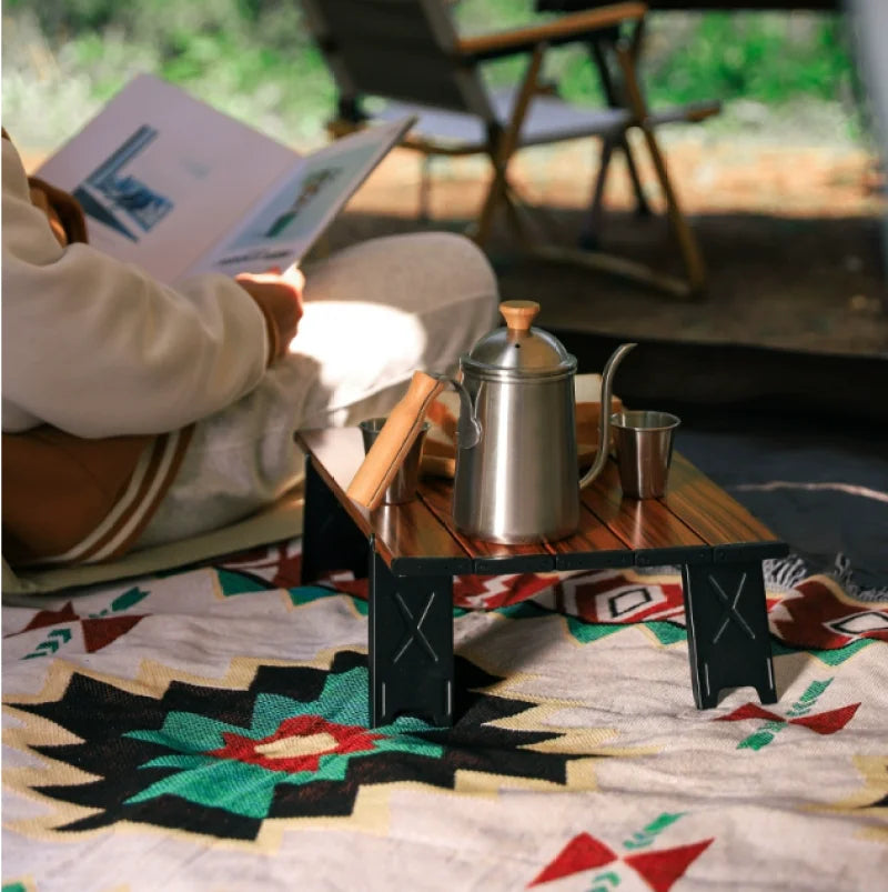 Table pliante Portable de Camping ultralégère, fournitures de Barbecue de randonnée en plein air, Tatami balcon thé café en alliage d'aluminium, bureau de détente