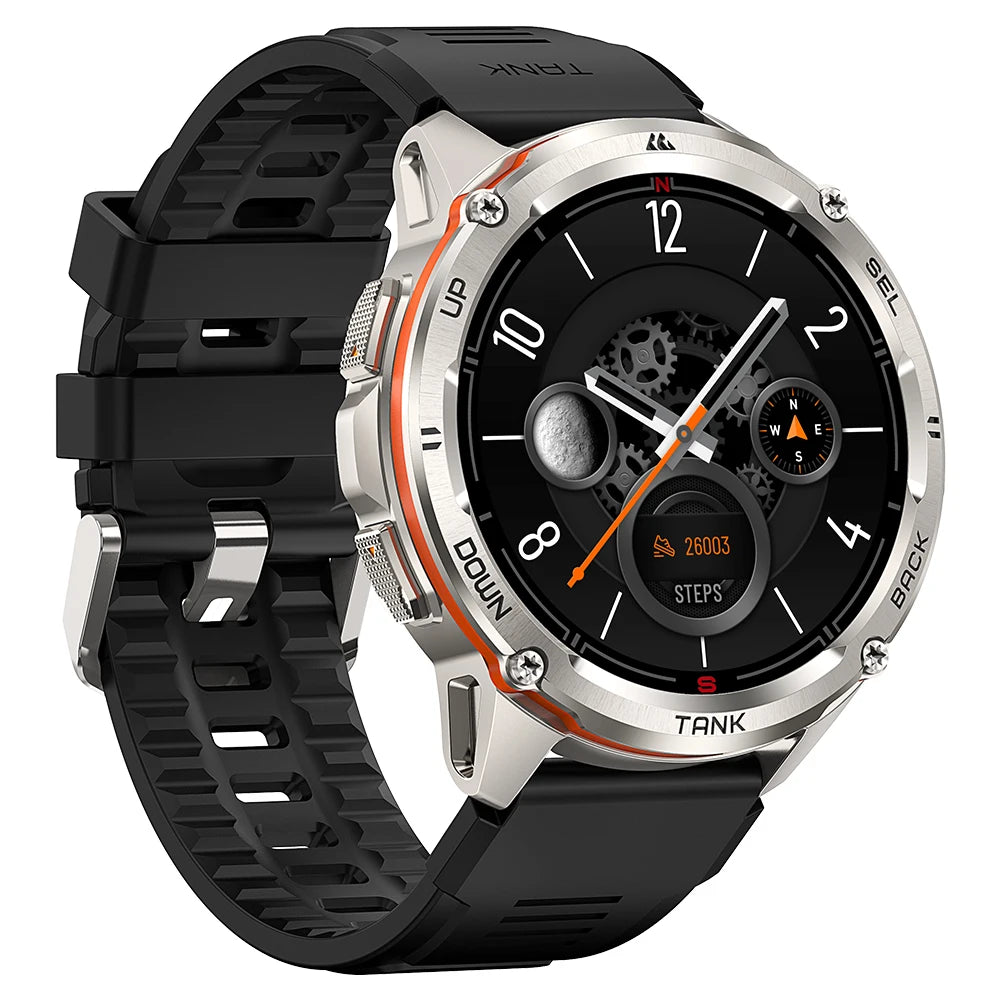 Original KOSPET TANK T3 relojes Ultra inteligentes para hombres GPS Smartwatch mujeres 470mAh electrónica Fitness AMOLED AOD relojes Bluetooth