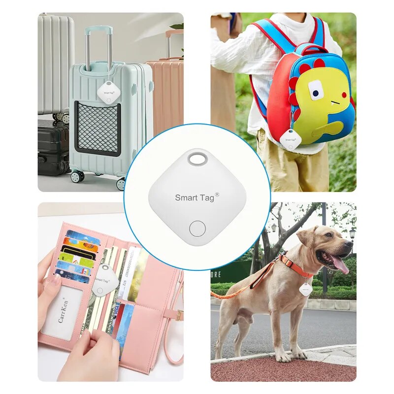 Smart Bluetooth Alarm Tracker Works with Find My APP Anti-lost Device for Iphone Tag Replacement Locator MFI Rated