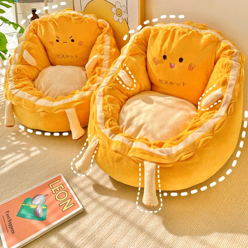 Coussin de sol de chaise, canapé paresseux de chambre à coucher, baie vitrée, balcon, canapé pouf futon, canapé doux pour enfants, animal de compagnie, chat, chien