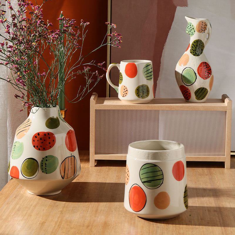 Creative Hand-painted Ceramic Vase Living Room Decoration Home Decoration