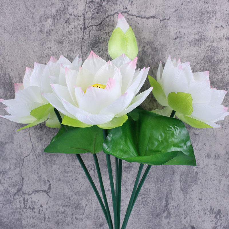 Chinese Style Fake Artificial Lotus Home Living Room Decoration Flowers