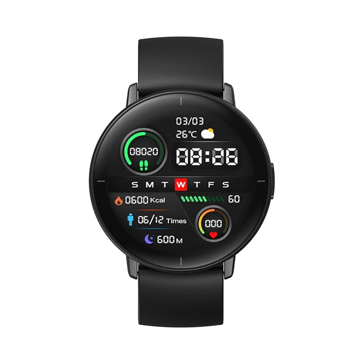 Montre de sport intelligente multilingue, surveillance de la fréquence cardiaque