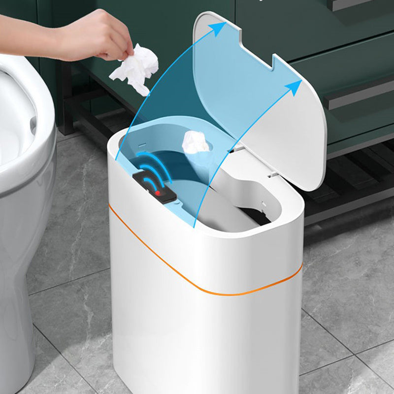 Poubelle intelligente avec couvercle pour chambre à coucher et salon, boîte de rangement de cuisine, poubelle à induction, petite boîte de voiture, poubelle intelligente automatique Smart Trash Bin