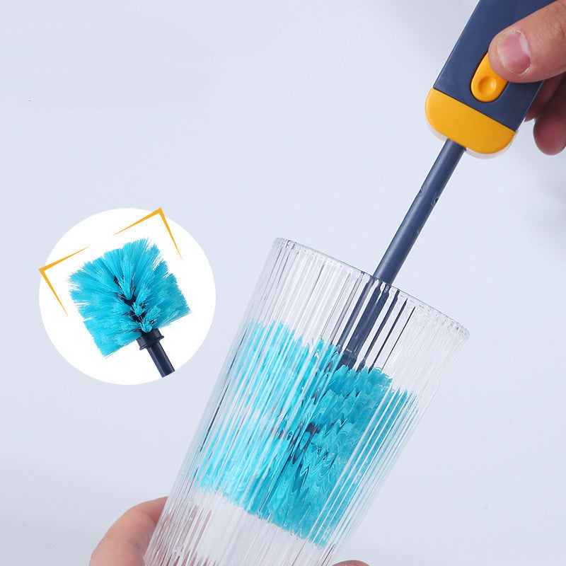 Brosse de nettoyage d'écart de bouteille 4 en 1, brosses de nettoyage de tasse multifonctionnelles, outil de nettoyage de bouteilles d'eau, Mini brosse en Silicone en forme de U, Gadgets de cuisine