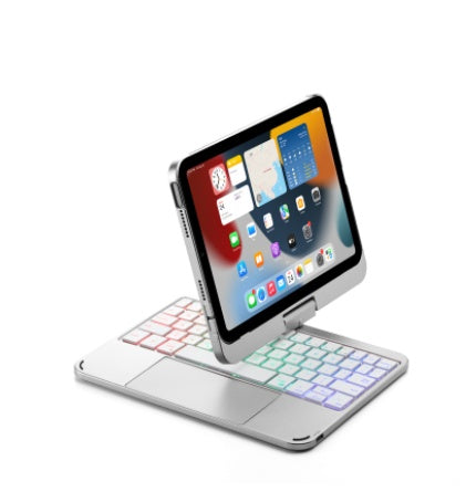 Compatible with Apple, Rotatable Bluetooth Ipad Touch Keyboard With Backlight