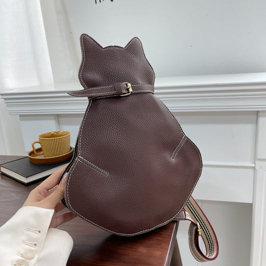 Nouveau sac à bandoulière messager chat mignon pour femmes