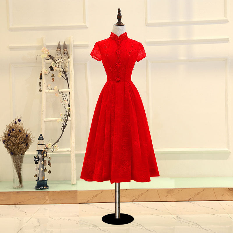 Toast Clothing Bridal Dress Cheongsam Red Atmosphere