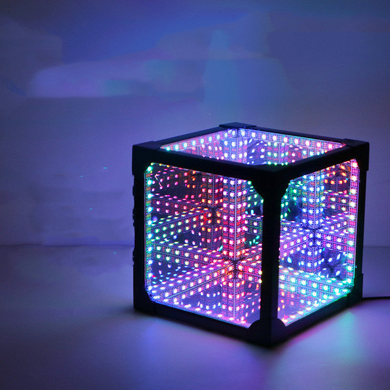 Mille miroirs lampe 3D Cube magique salle de jeu lumières LED d'ambiance décoratives