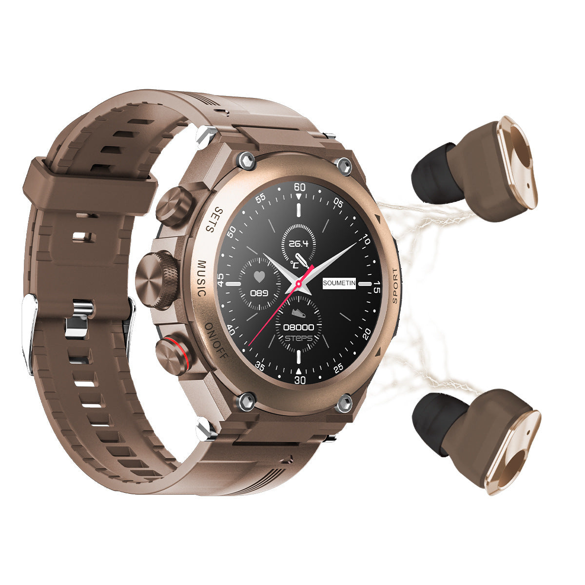 Reloj inteligente Auriculares Bluetooth Pulsera deportiva inteligente