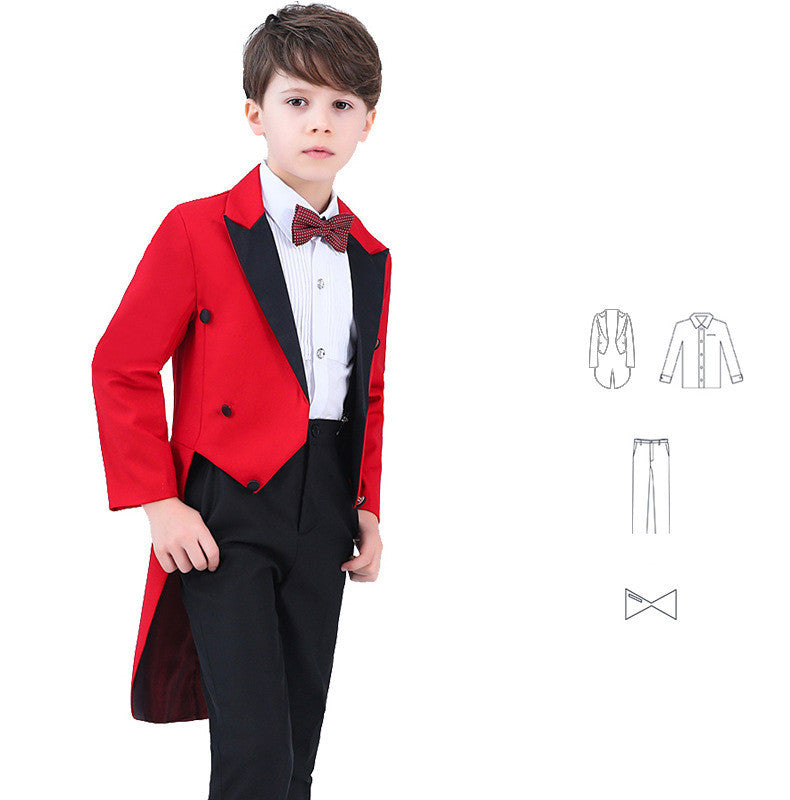 Children's Tuxedo Men's Dress Suit Performance Costume