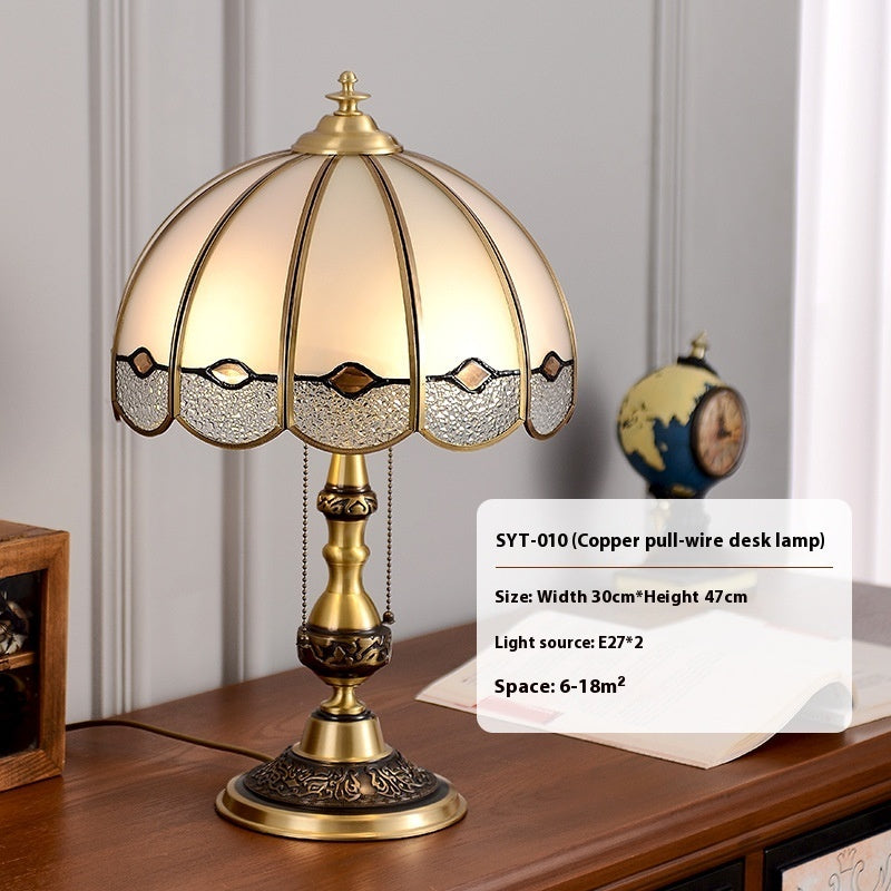 American Retro All Copper Swan Desk Lamp