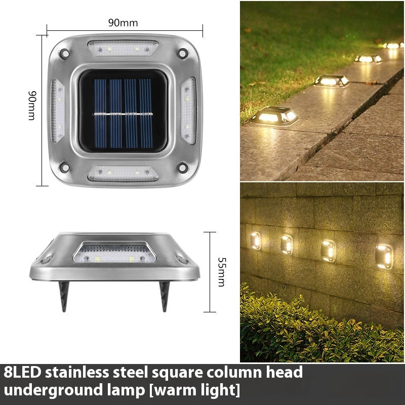 Solar Wall Lamp Outdoor Courtyard Garden Villa Decorations Arrangement Top Floor Balcony Terrace Stairs Lawn Ground Plugged Light