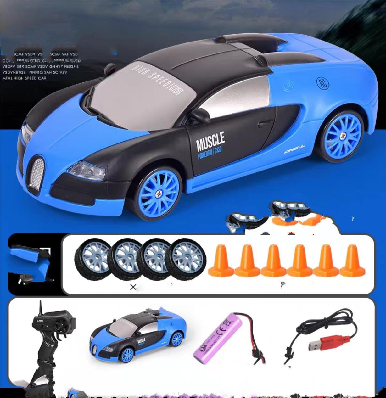 2.4G Drift Rc Car 4WD RC Drift Car Toy télécommande GTR modèle AE86 véhicule voiture RC voiture de course jouet pour enfants cadeaux de noël