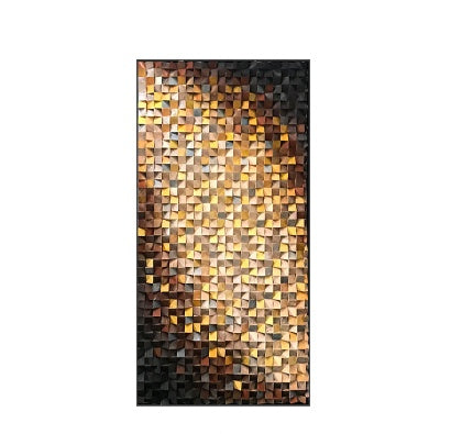 Wood Three-dimensional Painting Handmade Mosaic Art Mural