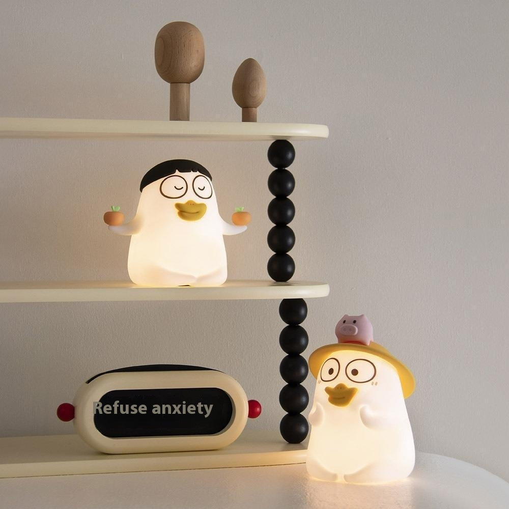 Duckyo Charging Bedroom Decoration Racket Small Night Lamp