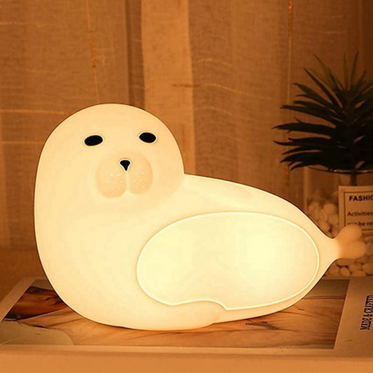 Sea Lion Small Night Lamp Gradient Color Silicone