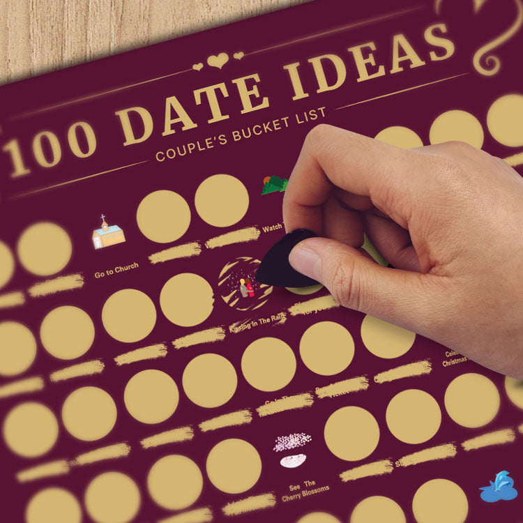 100 Things To Do Between Couples Dating Scraping Poster