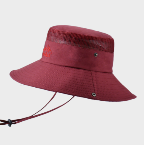 Solid Color Big Brim Sun Hat Outdoor Mountaineering Protection